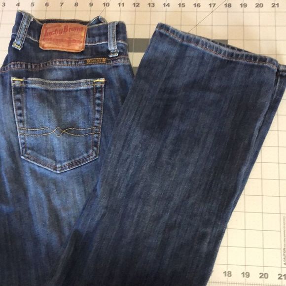 Lucky Brand jeans waist 28 size 6/boot cut red label/Lucky You at zipper - Picture 9 of 13